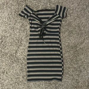 Off the shoulder midi dress